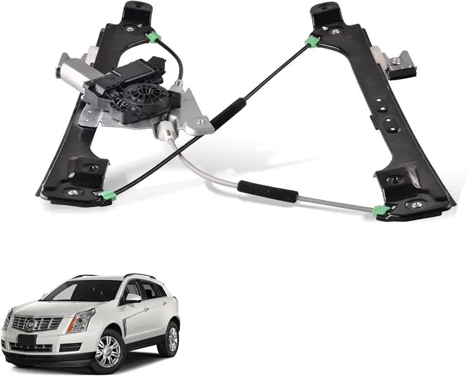 Front Left Driver Side Power Window Regulator with Motor Assembly Compatible for 2010-2015 Cadillac SRX 2011 Saab 9-4X, Replacement 751-966
