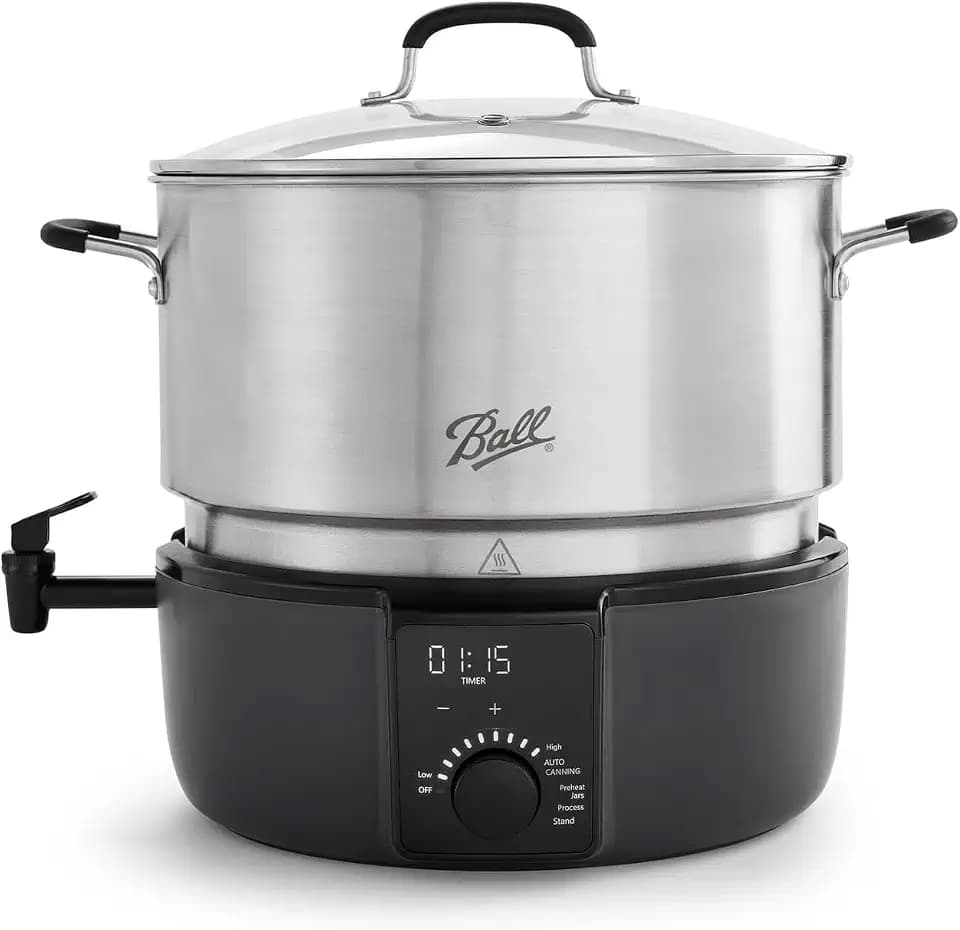 Ball EasyCanner Electric Water Bath Canner, Multicooker, 21-Quart