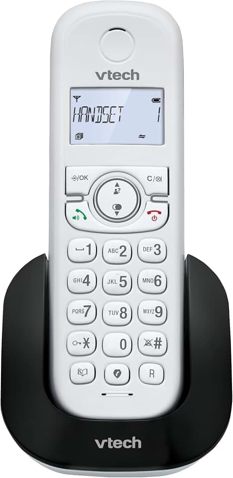 VTech CS1500 Schnurloses Telefon Haus DECT mit Freisprecheinrichtung, Festnetztelefon für Senioren, Doppelladung, Anrufblockierung, Anruferkennung, beleuchtetes Display und Tastatur, ECO-Modus