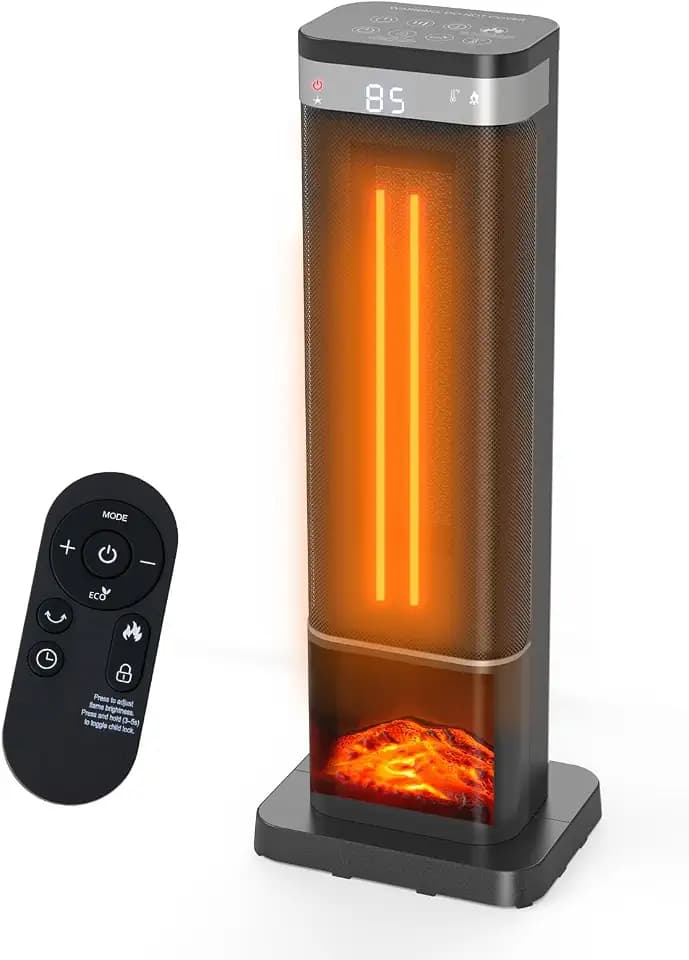 DUMOS 24" Space Heater, 1500W Electric Heater with 60° Oscillation
