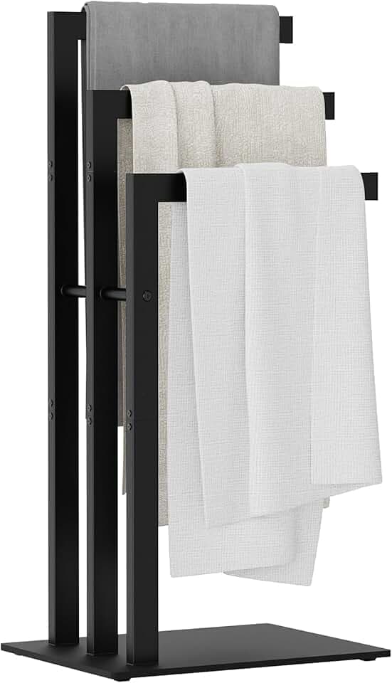 OUTBROS Handtuchständer Freistehend mit 3 Stangen, Edelstahl Badetuchhalter