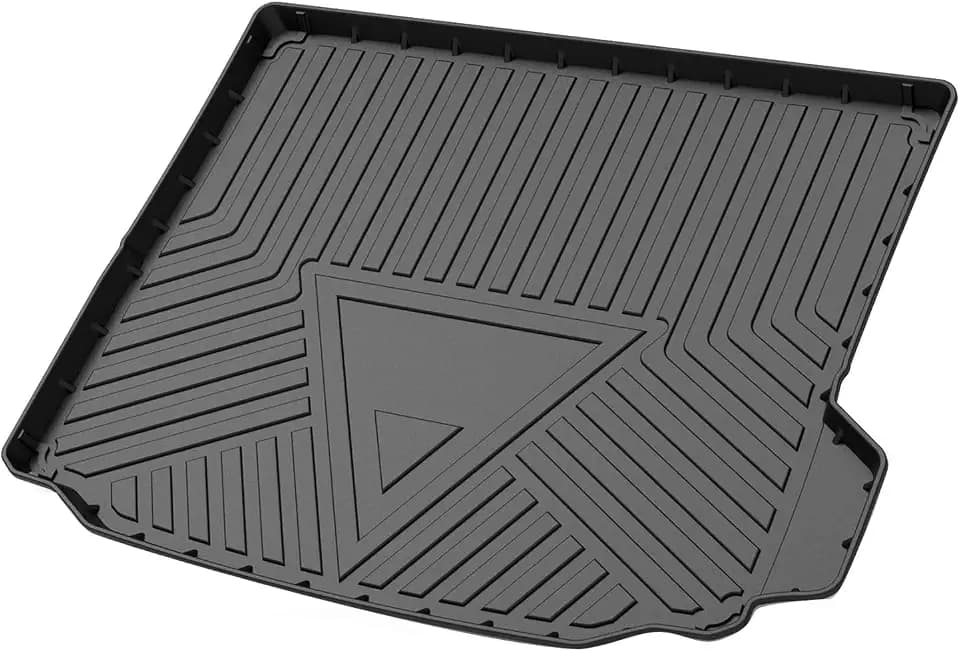 Elsetyler Cargo Liner for 2021 2022 2023 2024 X3 - Black TPO All Weather Heavy Duty Waterproof Rear Cargo Tray Trunk Floor Mat Protector Compatible with 2019-2024 BMW X3 G01