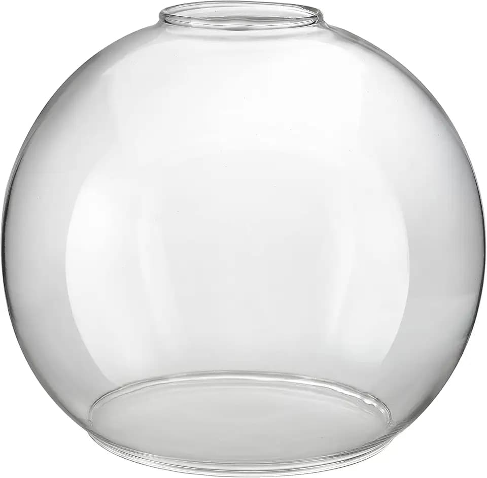 Aspen Creative 23627-60-1, Clear Glass Shade For Lighting Fixture/Vanity Light/Wall Light, Size: 5-7/8" D x 5-1/8" H, 1 Pack