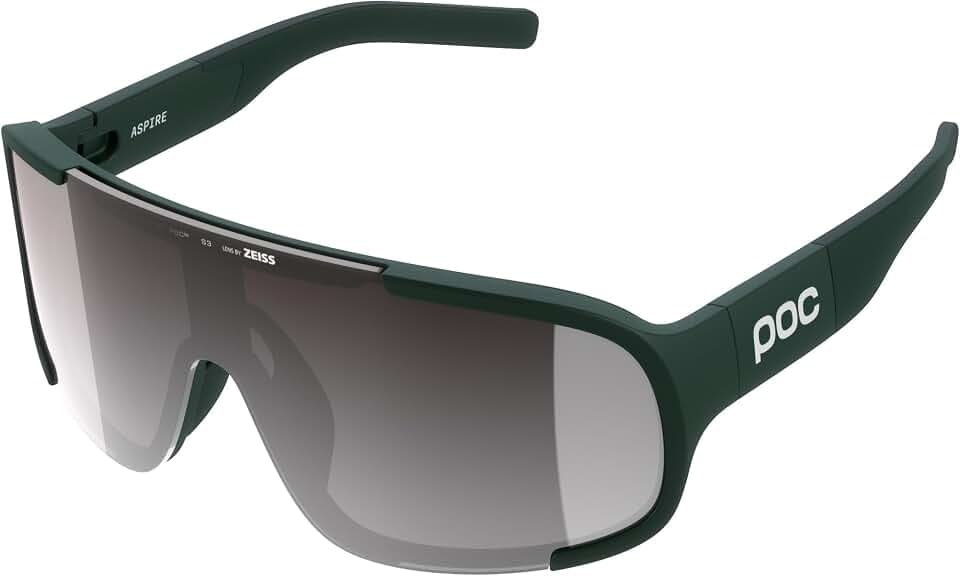 POC Aspire Sunglasses, Uranium Black/Clarity Trail/Partly Sunny Silver, One Size