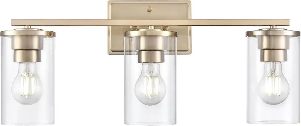 ML Lighting 2703-MG Verlana 22" Wide 3-Light Vanity - Modern Gold