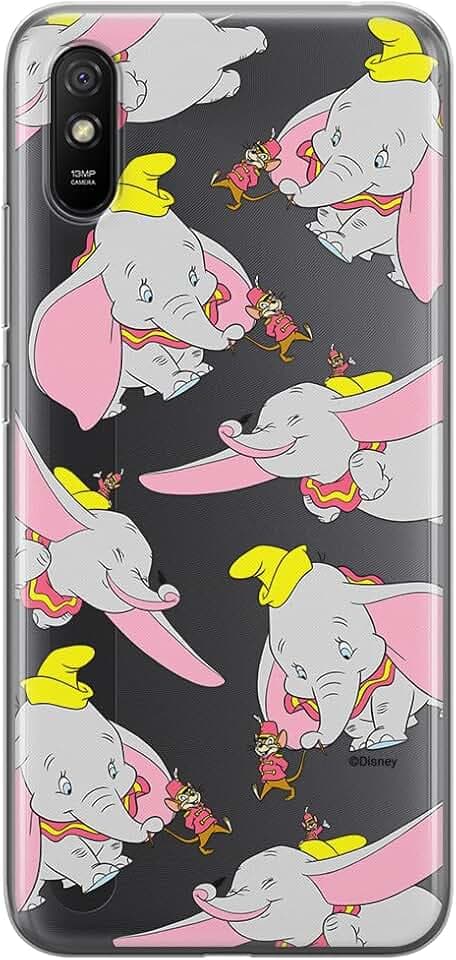 ERT GROUP Handyhülle für Xiaomi REDMI 9A Original und offiziell Lizenziertes Disney Muster Dumbo 016 optimal an die Form des Handy angepasst, teilweise transparent