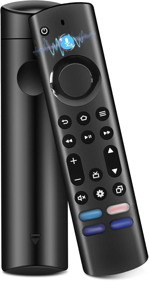 Ersatz-Sprachfernbedienung (4 Gen) Kompatibel mit AMZ F-i-re Stick TV (2 Gen & 3 Gen & Lite & 4K & 4K MAX), für Smart TV Cube (2 Gen & 3 Gen) mit Vier Schnelltasten und Sprachfunktion