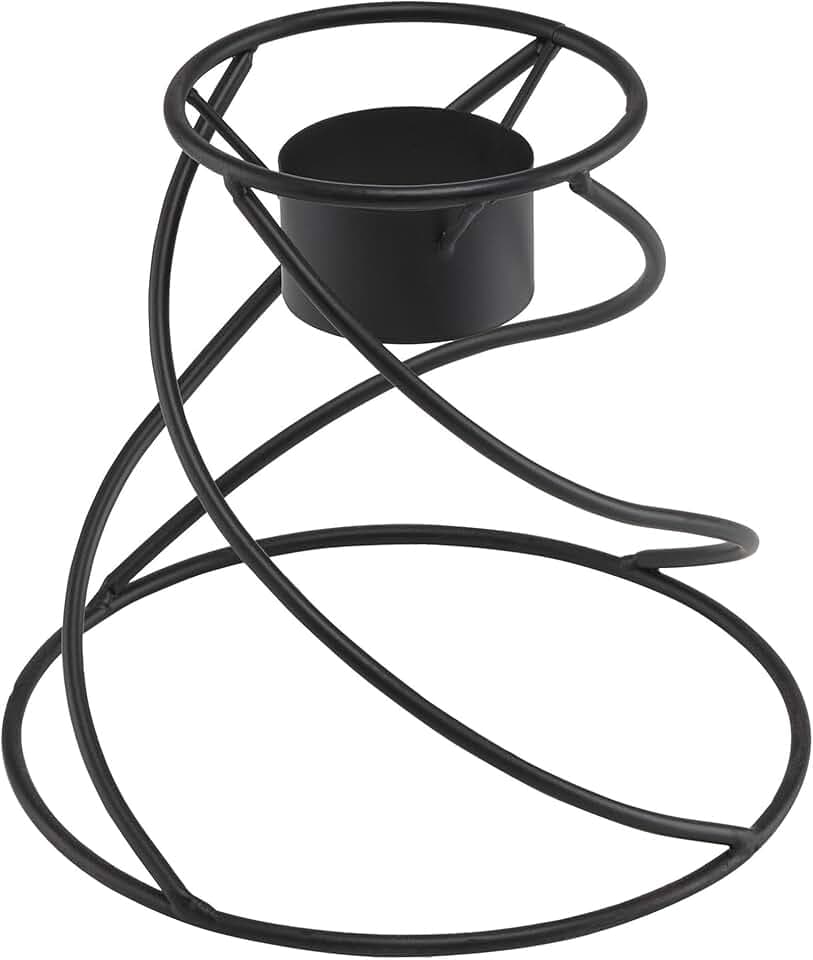 Alpine Corporation 8" Tall Indoor/Outdoor Spiraling Metal Gazing Globe Display Stand