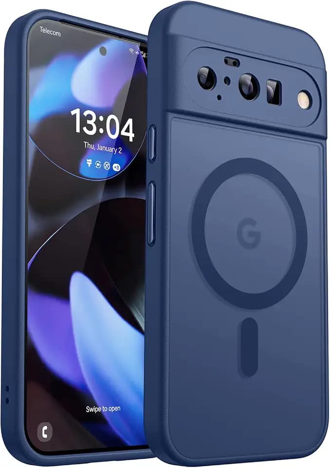 CANSHN Magnetic for Google Pixel 10 Case,Deep Blue
