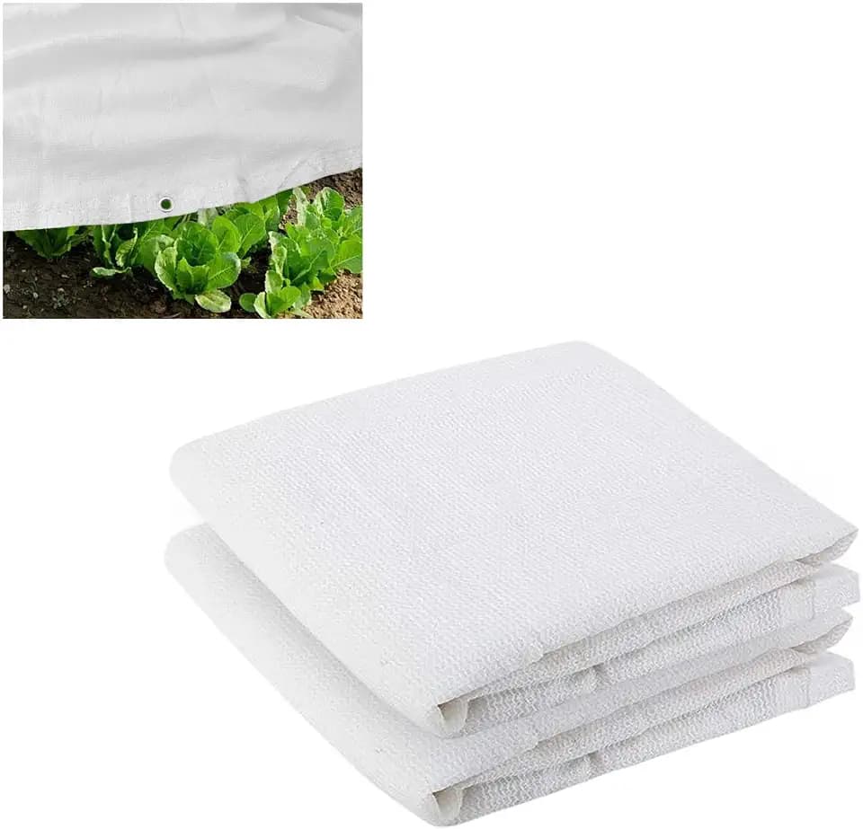 Wenfan 6.56 * 9.84Ft White Shade Cloth for Garden Plant Shade Nylon Cloth with Grommets Plant Sun Protection Shelter Sunshade Cover Sun Mesh Shade Net for Greenhouse Chicken Coops Outdoor Garden
