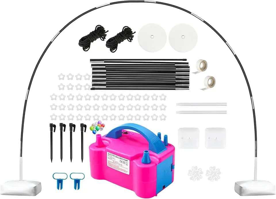 Voircoloria Balloon Arch Kit with Electric Pump for Birthday Party Decor