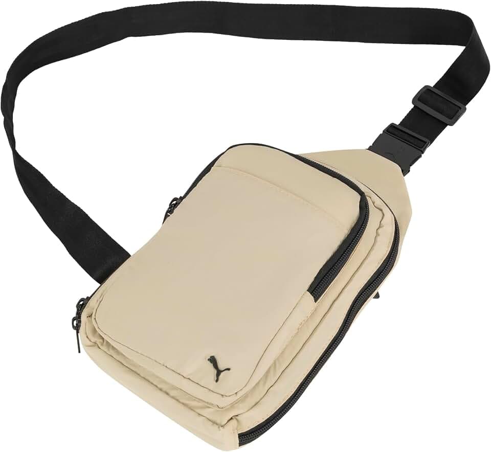 PUMA womens Doer Sling Backpack with Adjustable Strap, Water Bottle Pocket & Zip Pockets