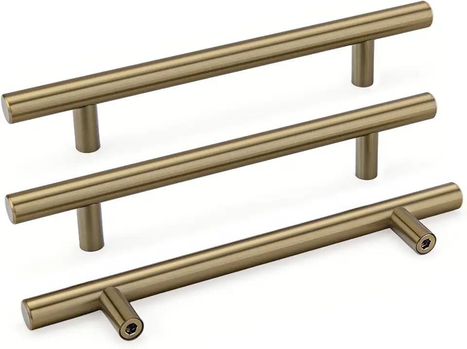 Goldenwarm 20 Pack 5-1/16" Champagne Bronze Cabinet Pulls Cabinet Handles