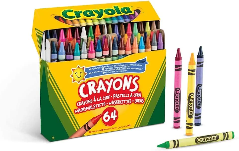 Crayola, Wachsmalstifte Set mit 64 Farben, Hohe Farbvielfalt, ab 3 Jahren