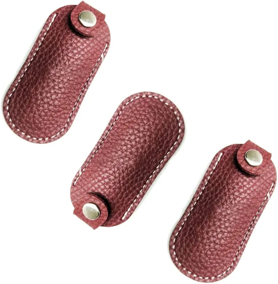 3PCS PU Leather USB Flash Drive Cover Flash Drive Protective Sleeve,It can be Used yubikey case or a yubikey case.