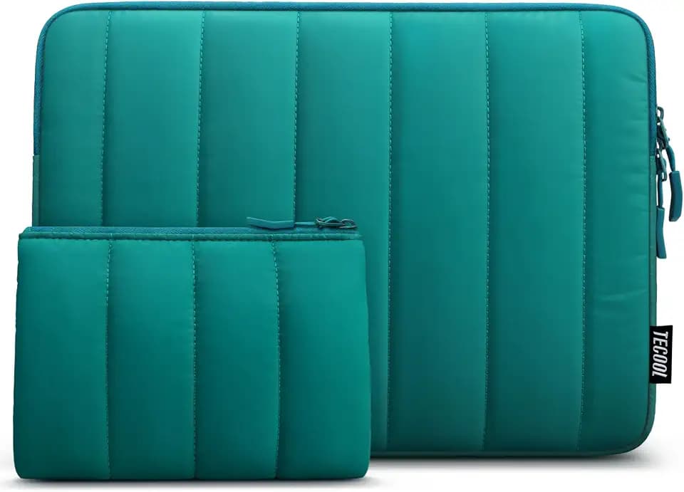 TECOOL 14 Zoll Laptoptasche Kompatibel mit 14” Lenovo Thinkpad ideapad HP Acer Dell Chromebook Notebook,MacBook Air 15 M3/M2 2024-2023 Laptop Hülle Stoßfeste Spritzfeste Schutzhülle Sleeve,Teal