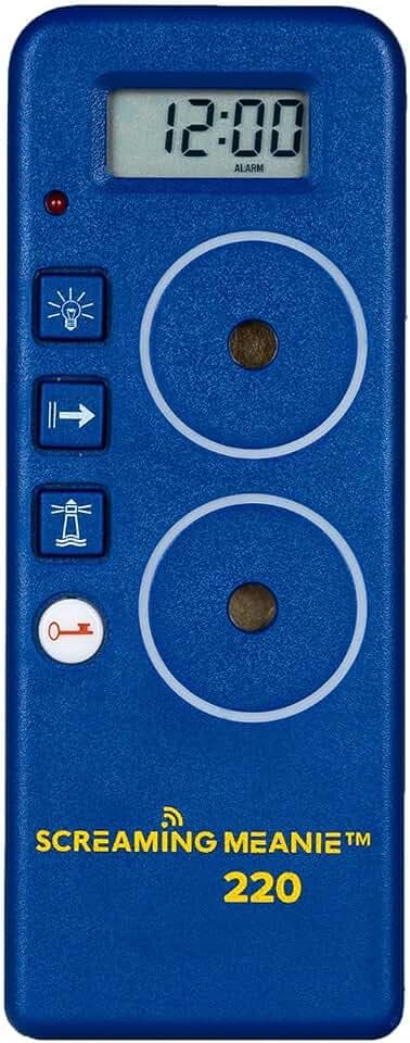 Screaming Meanie 220 Alarm Clock & Time for Deep Sleepers, Blue