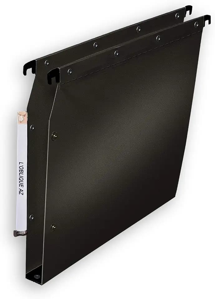 Die schräg Z Hängemappe aus Poly Pro Fun 330 Boden 30 mm für Schrank schwarz Pack 10