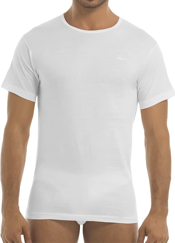 GARDA - 3 Stück T-Shirt Halbarm Herren, Rundhalsausschnitt, 100% mercerisierte Baumwolle Art. 0044