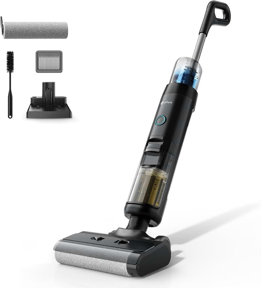 Lefant Nass Trockensauger Kabellos 20kPa, LS200, Wischsauger mit Selbstreinigung ohne Schlieren, 700ml Tank für Hartböden & Tierhaare, Selbstfahrend, Leise Reinigung bis 230m²