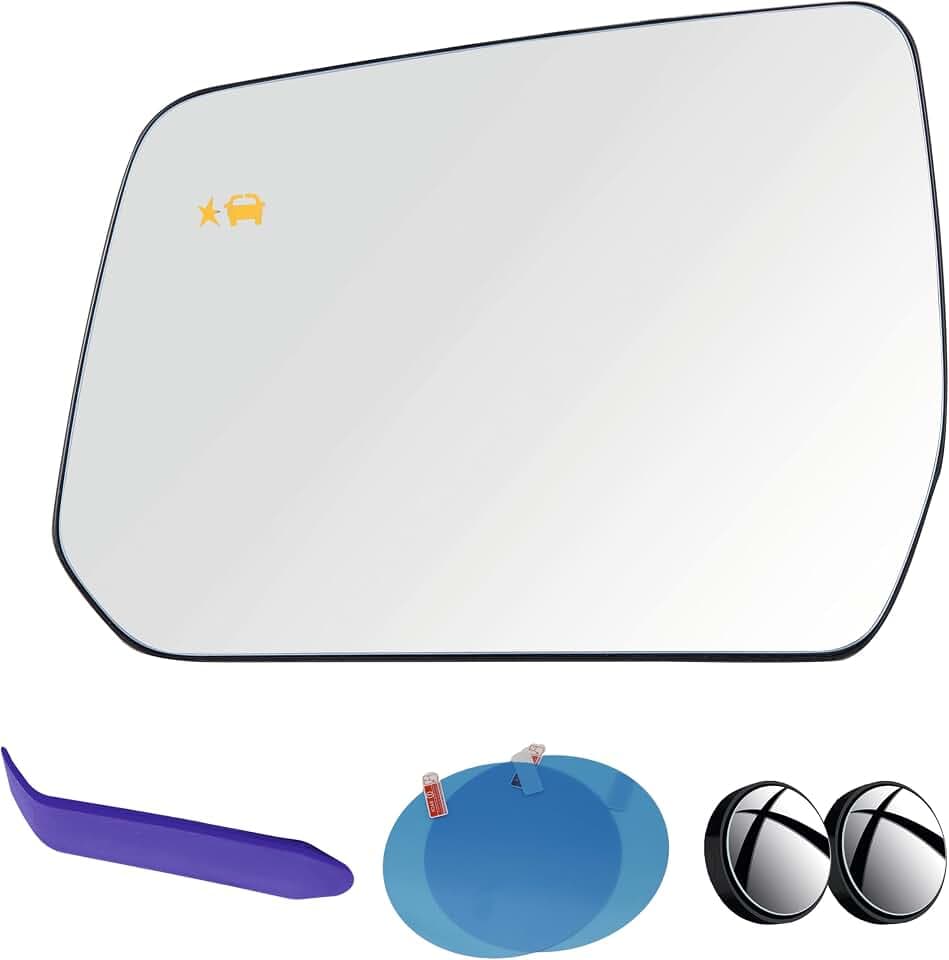 Driver Side Mirror Glass Compatible with GMC Acadia Chevy Traverse