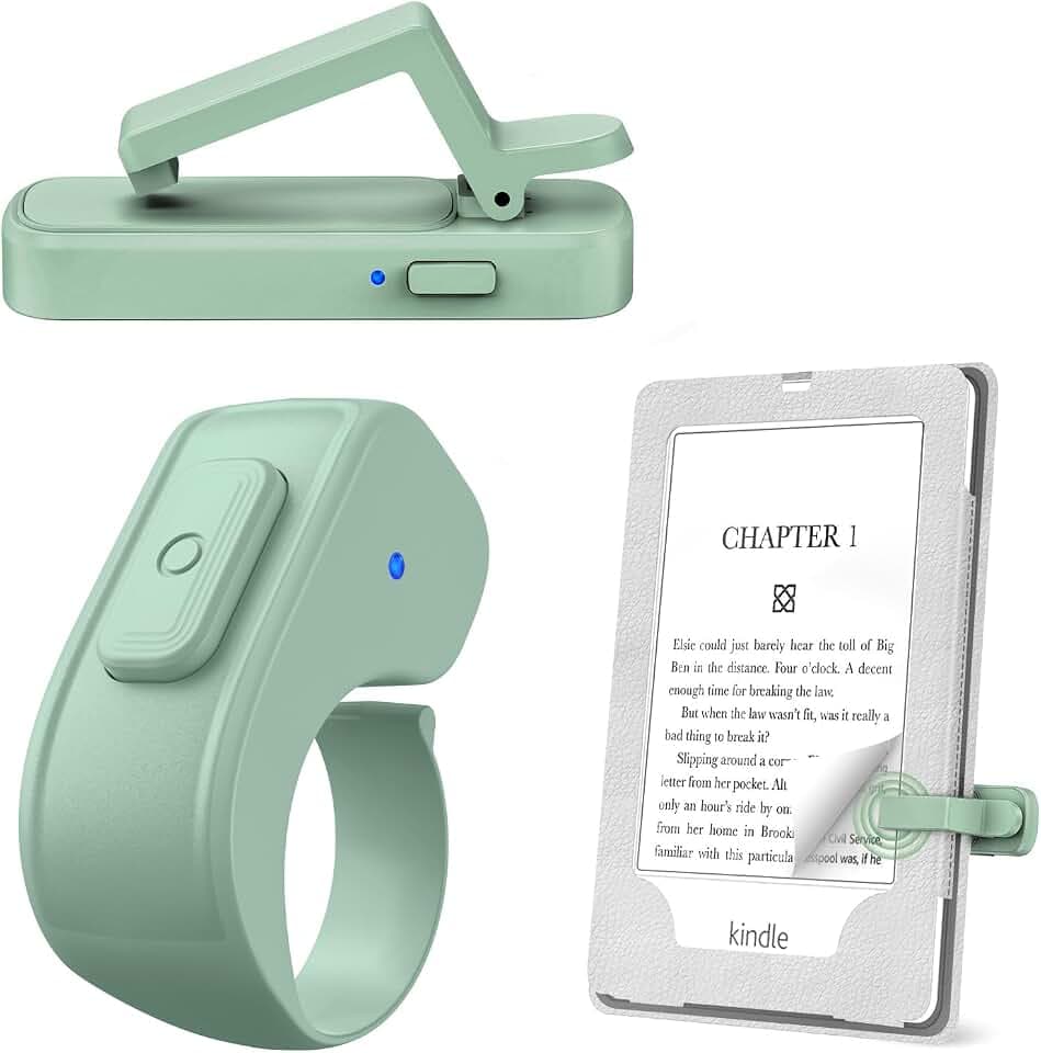 Page Turner Ring for Kindle,Remote Control for iPhone iPad Tablets eReaders