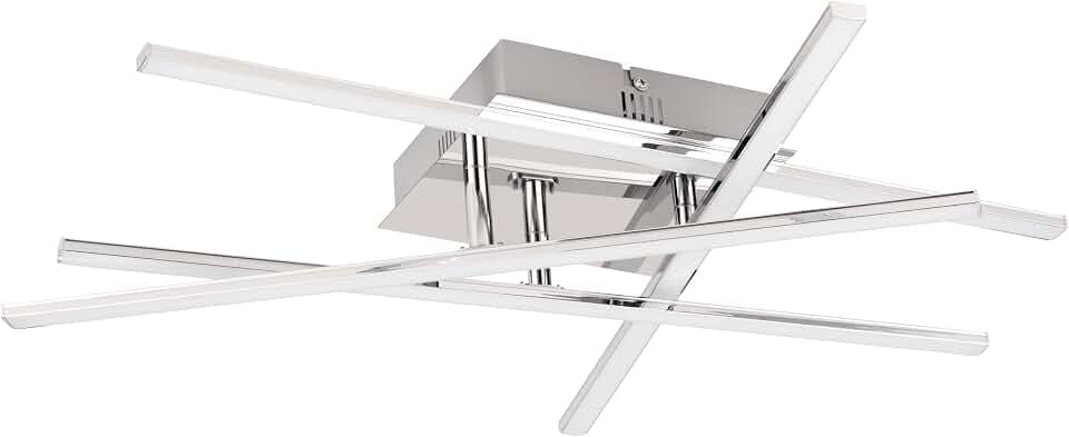 EGLO LED Deckenlampe Lasana 1, 3 flammige Deckenleuchte, Material: Stahl