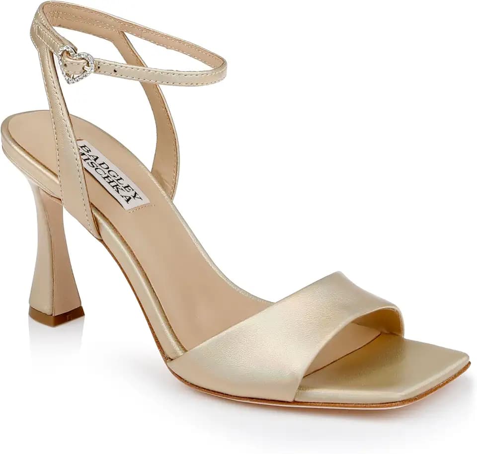 Badgley Mischka Women's Cady Sandals With Heart-shaped Buckle