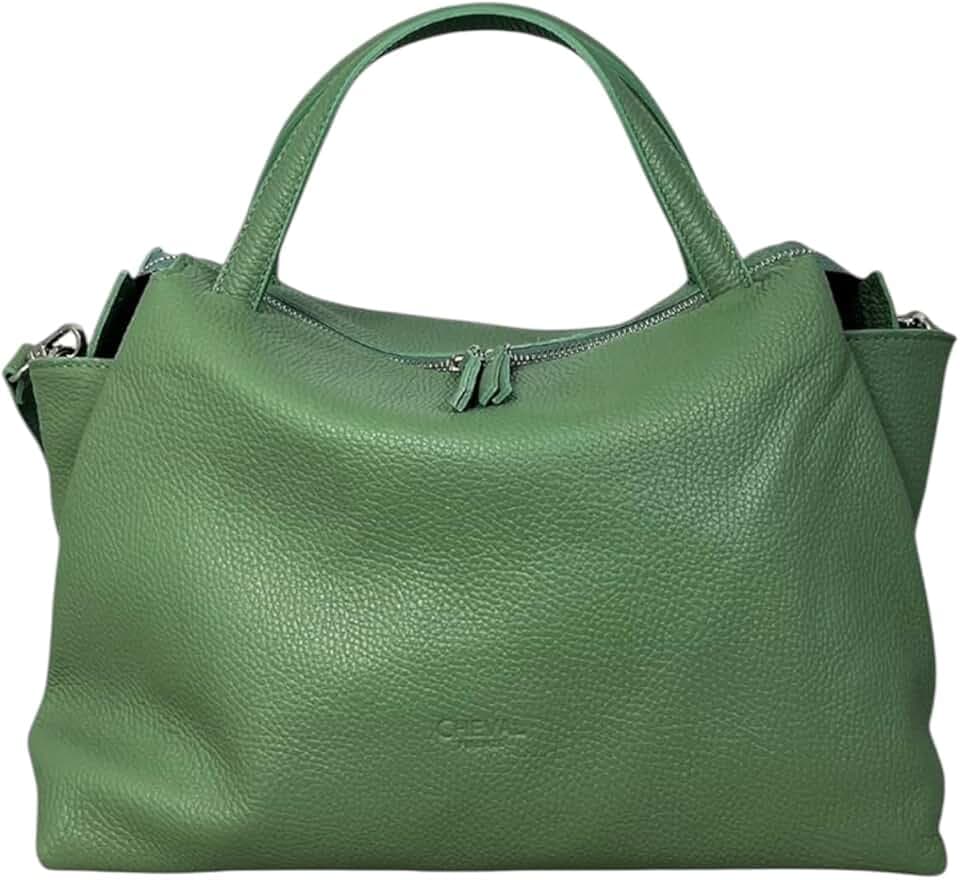 Cheval Firenze Algedi Handtasche, echtes Leder, hergestellt in Italien