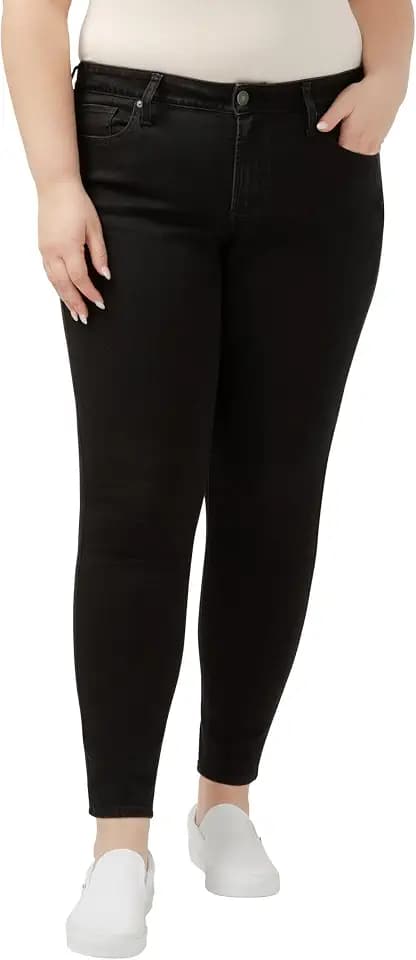 Silver Jeans Co. Women's Suki Mid Rise Skinny Leg Luxe Stretch Jeans