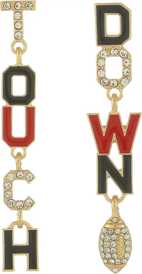 Madison Tyler Football Dangle Earrings for Women Touchdown Dangle Earrings