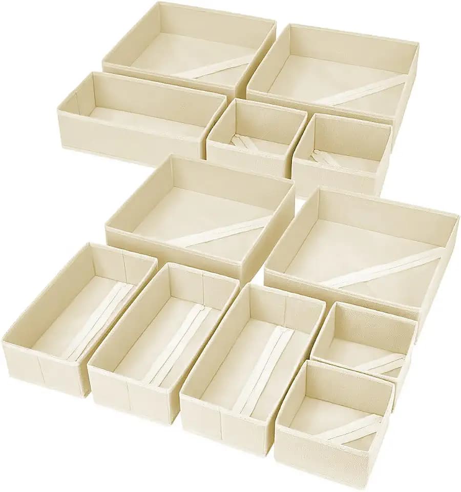 Homsorout Kleiderschrank Unterwäsche Organizer - 12er Set Pax Organizer