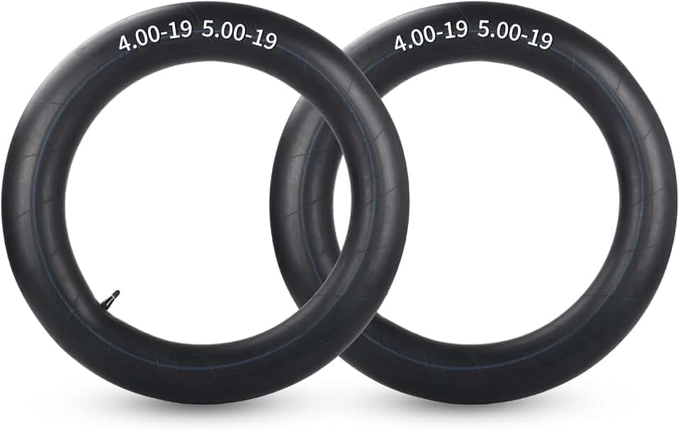 GICOOL 4.00-19 5.00-19 Butyl Inner Tubes, TR15 Valve Stem, 2 Pack