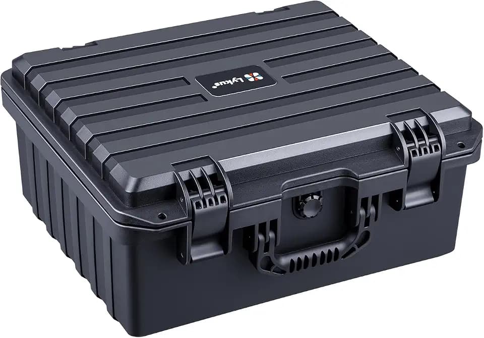 Lykus HC-4020 Wasserdicht Koffer mit Schaumstoff, Innengröße 39x31,5x16,1cm