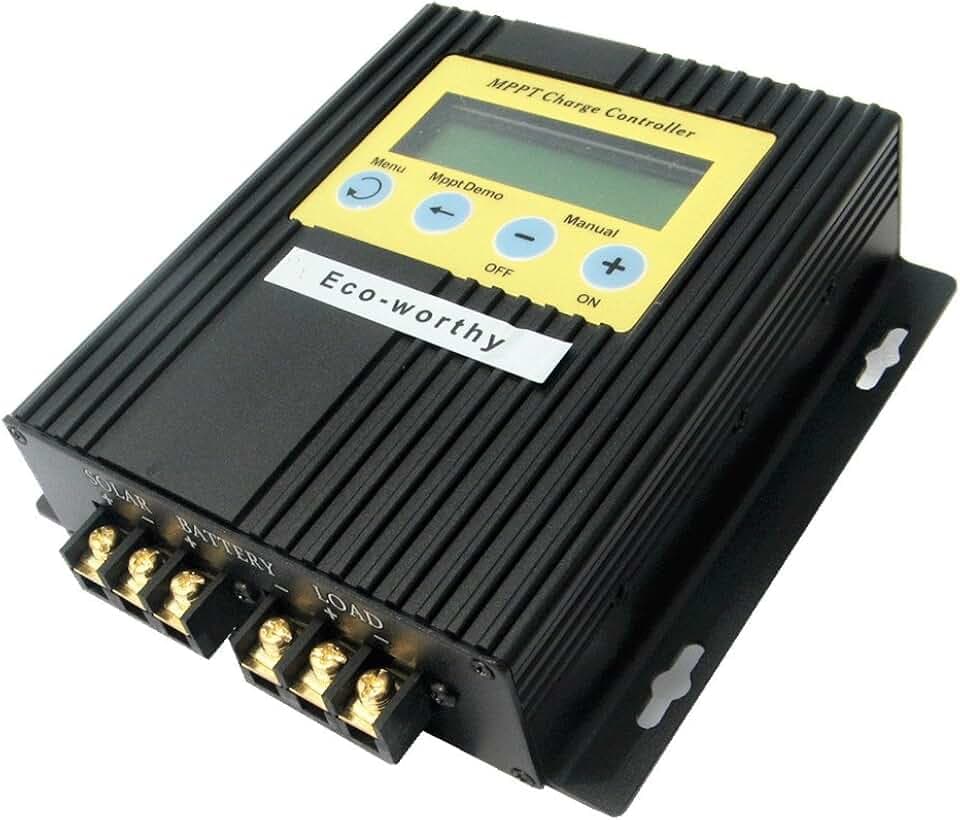 ECO-WORTHY 20 A 12 V/24 V MPPT Solarladeregler Solarregler 15-30% mehr Leistung