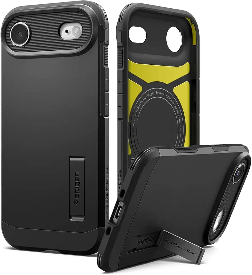 Spigen Tough Armor MagFit for iPhone 17 Air Case, Black