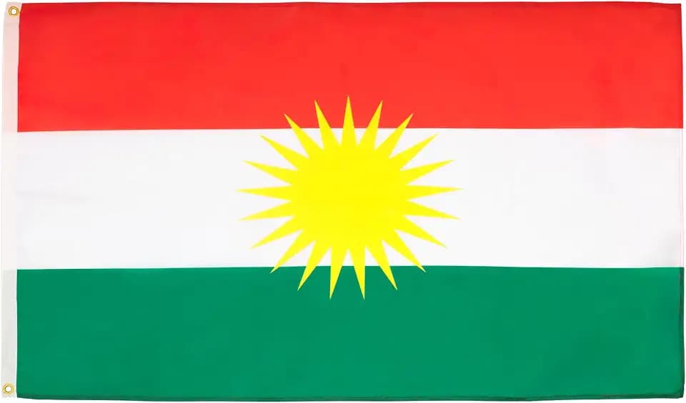 AZ FLAG Kurdistan Flag 5x8 ft 100D Polyester 2 Grommets