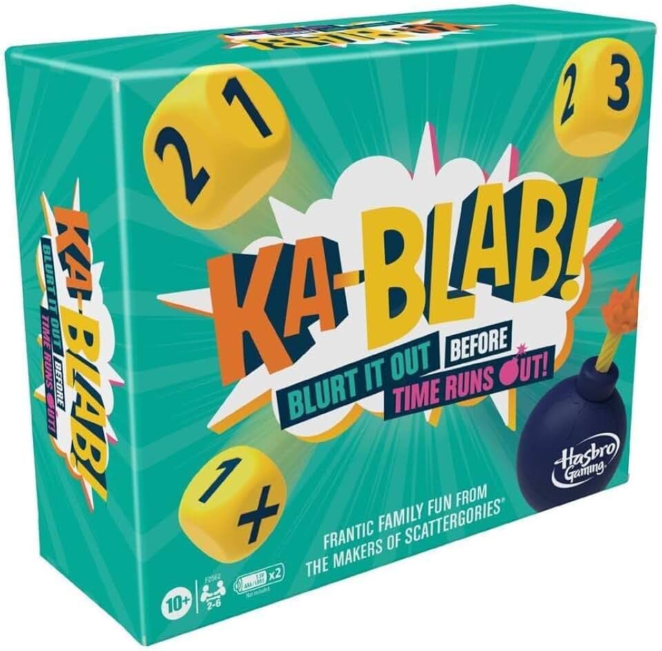 Hasbro Gaming Ka-Blab! Spiel für Familien, Kinder ab 10 Jahren, Kablab Spiel für Spieleabende für 2-6 Spieler