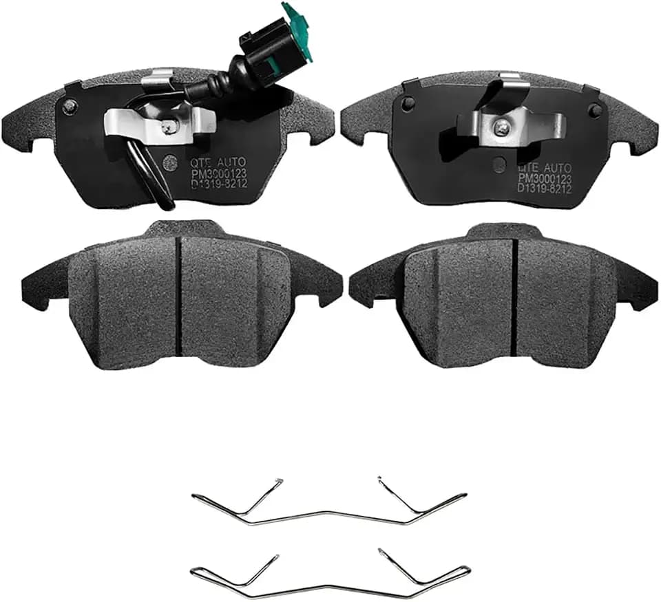 PM Auto Set of 4 Front Brake Pads Compatible With 08-13 Audi A3, 09-13 A3 Quattro, 08 09 TT, 09-15 TT Quattro, 09-17 Volkswagen CC, 07-16 EOS, 10-14 Golf, 06-14 GTI, 2005-14 Jetta, 2006-10 Passat