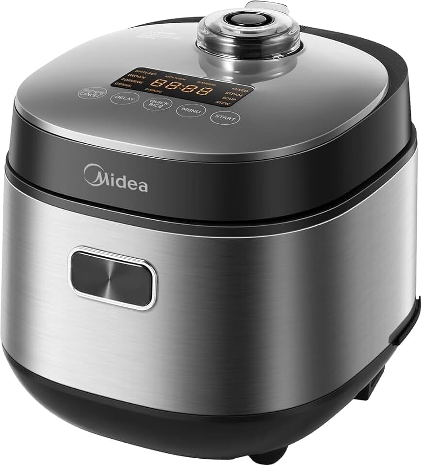 Midea Digitaler Reiskocher 2L, Rice Cooker Klein mit 9 Programme