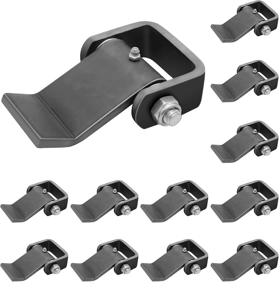 12 Pack Dump Trailer Hinges Weld On Heavy Duty Steel, Trailer Door Hinge Weldable, Trailer Gate Hinge, Strap Style Short Leaf