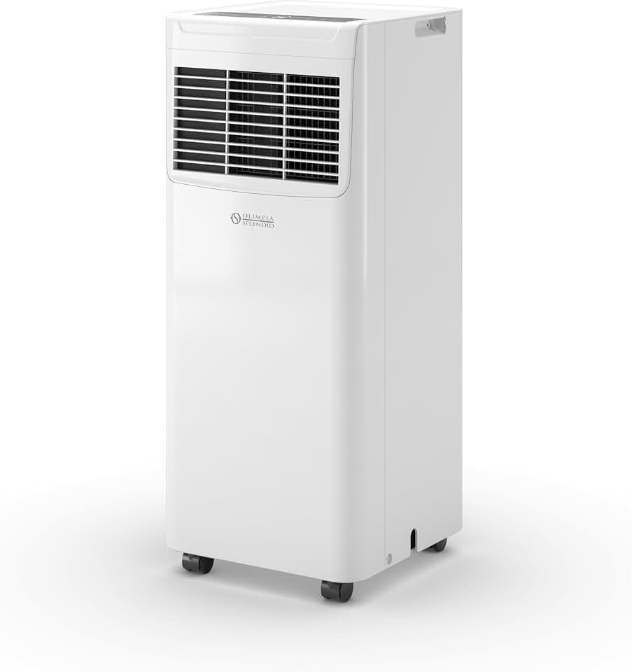 Olimpia Splendid, Dolceclima Slim 8 WWB, Tragbarer Klimaanlage 8.000 BTU/h, Ultra Slim Design, Klasse A, Leistung 2,1 kW, Funktionen Kühlen, Entfeuchtung, Belüftung