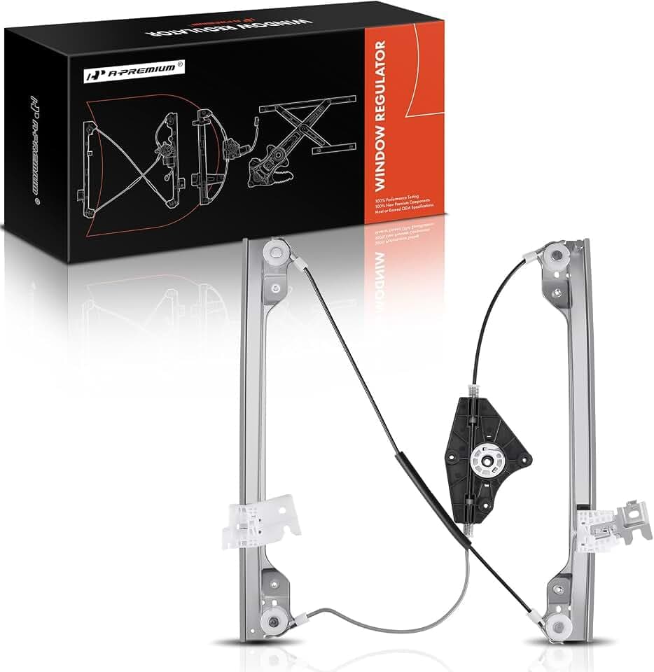 A-Premium Power Window Regulator Front Driver Side, Without Motor