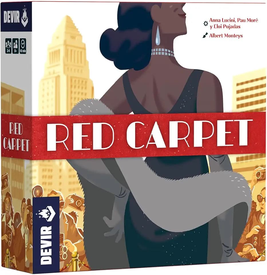 Devir Red Carpet, Brettspiel für Fotografie und Prominente, Strategie und Spaß für 2-4 Spieler, Capture Porträts und lebe den roten Teppich von Hollywood, interaktives Spiel (BGRCML)