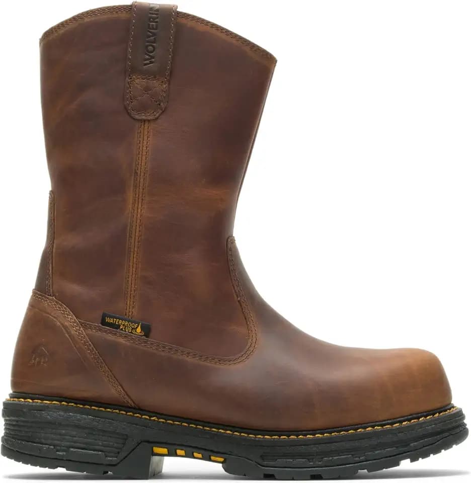 Wolverine Hellcat UltraSpring, Men's, Brown, Comp Toe, EH, WP, Pull On Boot