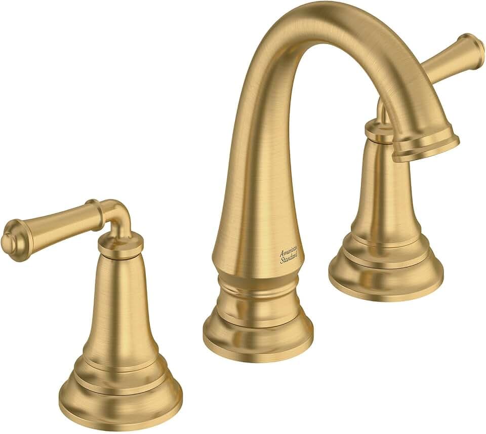 American Standard 7052807.GN0 Delancey 8-Inch Widespread Bathroom Faucet, 1.2 GPM, Brushed Gold