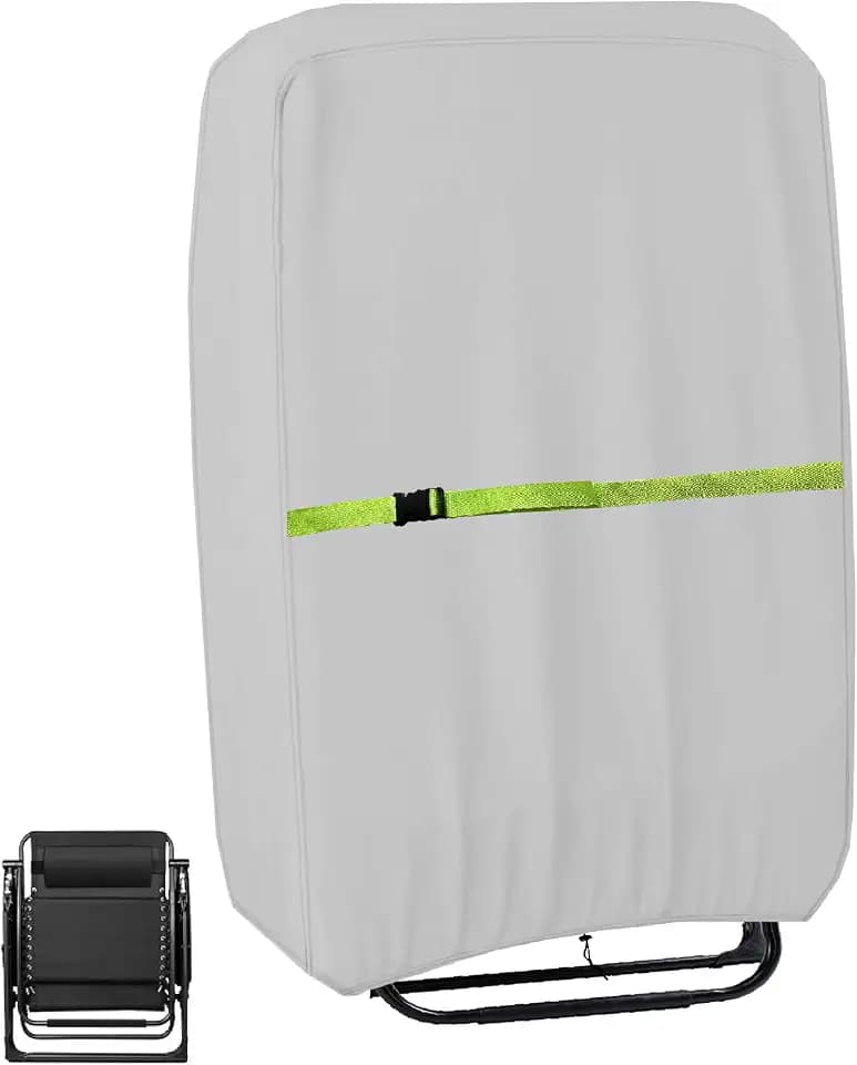 Outdoor Zero Gravity Folding Chair Cover 1 Pack, 600D Waterproof, Grey