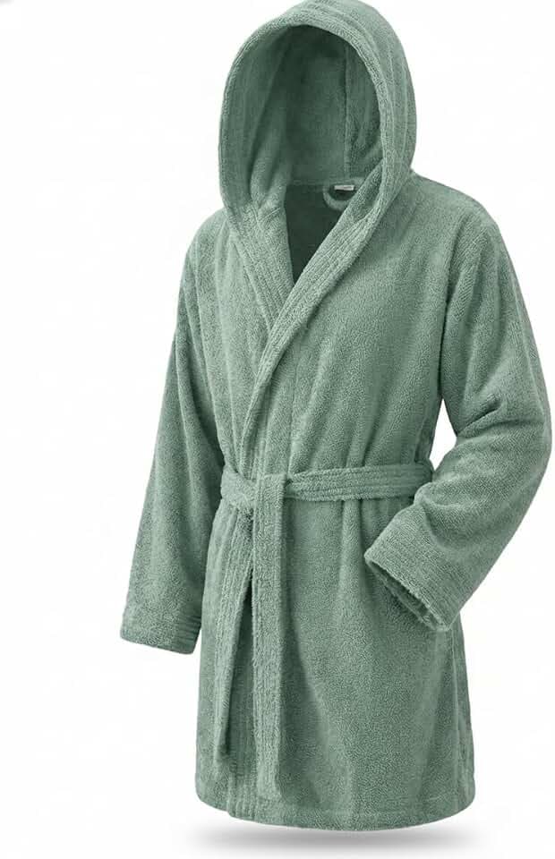 Top Towel - Elegant - Bademantel für Damen und Herren 100% Baumwolle, 500 g/m² - Option mit oder ohne Kapuze - Weich und saugfähig für Dusche, Spa und Pool