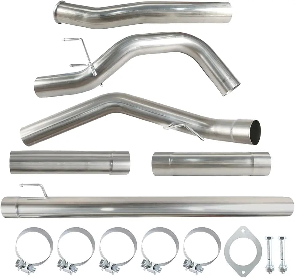 Exhaust 4" Pipe Compatible with Ford F250 F350 F450 6.7L 2011-2019 Powerstroke