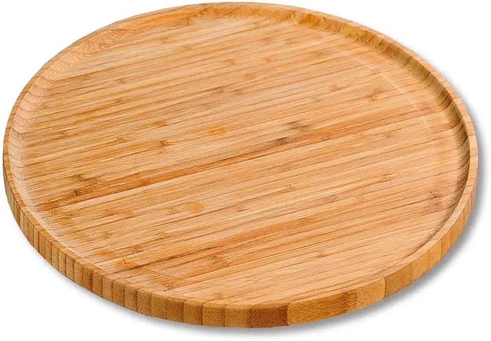 Kesper | Servierteller und Pizzateller, Bambus, Ø 32 × 1,5 cm | 58463